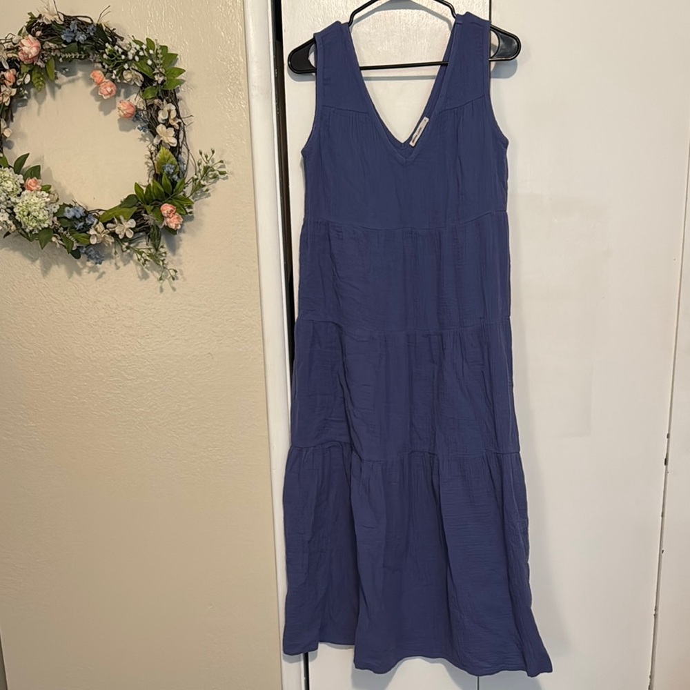 Marine Layer Corinne Double Cloth Maxi Dress